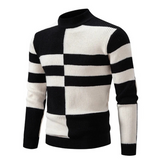 Bodi | Premium-Pullover für Herren – Schwarz und weiß