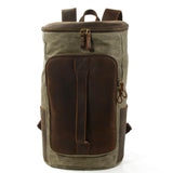 PORTO | Vintage Canvas Rucksack – Arme-grün