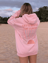 Norvile - Trendiger Sonnenuntergang Kapuzenpullover – Rosa