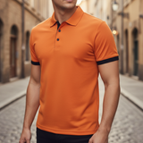 Lennart | Herren Kurzarm Poloshirt Regular Fit – Orange