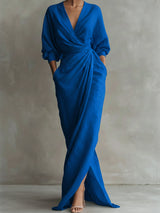 Avalonni | Schickes Eleganzkleid – Blau
