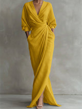 Avalonni | Schickes Eleganzkleid – Gelb