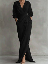 Avalonni | Schickes Eleganzkleid – Schwarz