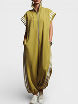 Shelena – Eleganter Urbaner Overall – Gelb