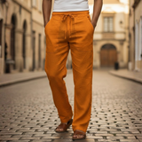 Orsino | Herren Weite Schlupfhose mit Kordelzug – Orange