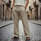 Orsino | Herren Weite Schlupfhose mit Kordelzug – Beige
