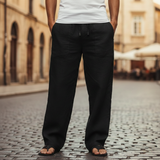 Orsino | Herren Weite Schlupfhose mit Kordelzug – Schwarz