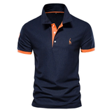 Oskar | Herren Poloshirt Klassisch – Marineblau
