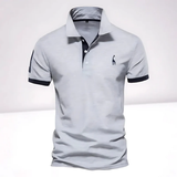 Oskar | Herren Poloshirt Klassisch – Grau