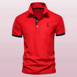 Oskar | Herren Poloshirt Klassisch – Rot