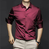 Elliot – Elegante Langarmshirts – Rot