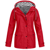Merlia - Wasserdichte Jacke für Damen – Rot