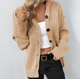CARA – Luxuriöse Strickjacke für Damen – Khaki