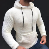 Jason  - angenehm warmer kapuzenpullover für männer – Weiß