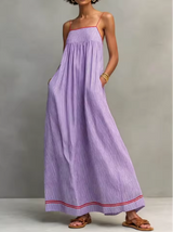 Janne | Sommer-Maxikleid – Lila
