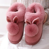Hausschuhe Damen Kaninchenoptik | Warm & Verspielt – Rosa