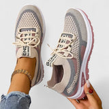 Philomena | Damen Orthopädische Mesh Sneaker – Khaki