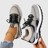 Philomena | Damen Orthopädische Mesh Sneaker – Schwarz