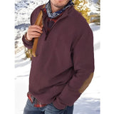 Eleganter Winterpullover für Männer - JAKO – Weinrot