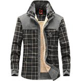 WODEN - Jacke aus dickem Flanell für Männer – Hellgrün