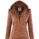 CLARA - ELEGANTE LEDERJACKE – Braun