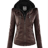 CLARA - ELEGANTE LEDERJACKE – Kaffee