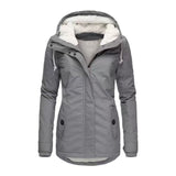 Dalila -  Elegante Winterjacke für Damen – Grau