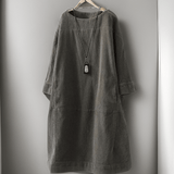 Lucia｜Elegantes Kleid – Grau
