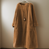 Lucia｜Elegantes Kleid – Braun