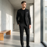 Briggs - Eleganter Formeller Anzug – Schwarz