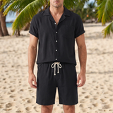 James - Lässiges Entspanntes Set – Schwarz