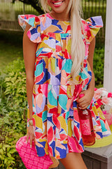 Romy | Boho-Sommerkleid mit Flatterärmeln – Rosé