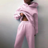 Casual Vintage Oversized Trainings- & Jogginganzug für Damen | Perfekt für lässige Tage – Rosa