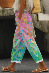 Airish - Casual Unique Printed Button Pocket Pants – Rosa