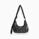 Vegane Lederschultertasche - Serenity – Schwarz