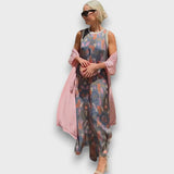 Elveria –  Maxikleid mit Cardigan – Stil 3