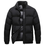 Chef | herren-winterjacke mit kragen – Schwarz