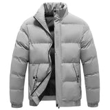 Chef | herren-winterjacke mit kragen – Grau