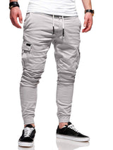 James - Cargo-Hose mit Taschen – Hellgrau