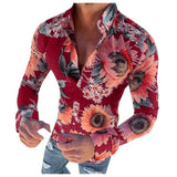 Jack - Hemd mit floralem Muster – Rot
