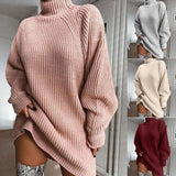 Bellas - Warmer kuscheliger Strickpullover für Herbst/Winter – Pink