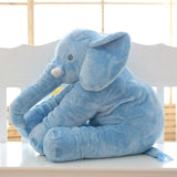 Plüschkissen Elefant - Kuscheltier für Komfort und Schlaf – Blau