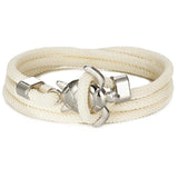 Handgefertigtes Meeresschildkröten-Armband – Weiß