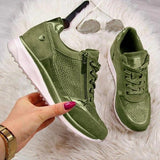 Esmeralda | Leicht Reißverschluss Sneaker – Grün