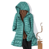 Damen Langjacke wasserabweisend – Türkisblau