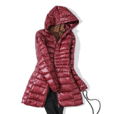 Damen Langjacke wasserabweisend – Dunkelrot