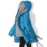 Damen Langjacke wasserabweisend – Blau