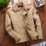 Aviator-Tradition™ Jacke aus Baumwolle mit Fleecefutter / Die Offizielle Jacke für Mutige und Stilbewusste Männer! – Hellbeige