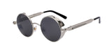 Juno | Vintage Steampunk-Sonnenbrille – Grau