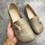 Romy - Orthopädische Damen-Slipper aus weichem Leder mit Flexsohle – Beige